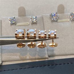 Designer di marchi Oxhead Orecchie di moissanite Donne di alta qualità 925 Sterling Silver Mosan Diamond Earring Luxuria European American Fashion Earring Simple Star Jewel 8 8