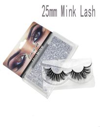 3050100200Pairs Whole 25mm 3D Mink Eyelashes 5D MinkLash Packing In Tray Label Makeup Dramatic Long fluffy MinkLashes9609498