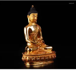 Decorative Figurines Special Price # 20CM Large HOME Family Talisman Protection Tibetan Buddhism Gilding Amitabha Amitayus Buddha Statue-