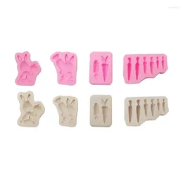 Baking Moulds Easter Silicone Mould Fondant Cake Border Mould Chocolate Decorating Tools Kitchen Accessories M76D