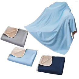 Blankets Cold Feeling Ice Silk Blanket Summer Thin Air Conditioned Office Childrens Nap Machine Washable Cool Grounded