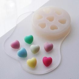 Baking Moulds 7 Hole Small Love Mold Homemade Candle Handmade Diy Cake Silicone Plaster