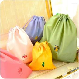 Storage Bags Cartoon Drawstring Pouch Travel Bag Portable Clothes Finishing Luggage Waterproof Clothing Shoe