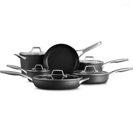 Cookware Sets Cooking Pot Set 11-Piece Pots And Pans Premier Hard-Anodized Nonstick Non-stick For Kitchen Offers