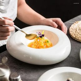 Plates Dinner Plate Restaurant Tableware Insulating Disc Cold Dish Sashimi Dessert Fruit Salad Bowl