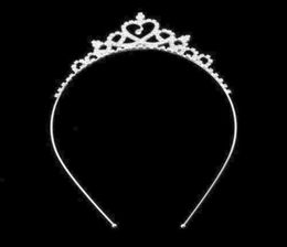 Cute Flower Prom Tiara Girl Children Wedding Prom Tiara Crown Headband Water Blink Drill Crown for Children Wedding Party2440866