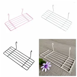 Decorative Plates Rectangle Grid Po Display Rack Simple Space Saving Iron Hanging Basket Shelving Storage Holder DIY