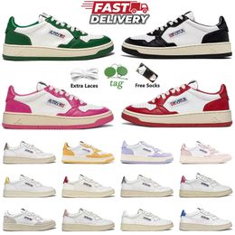 2024 cheap Designer Autrys Action Casual Shoes Autries Platform Sneakers High Green Golden Panda White Red Purple Sliver Lows mens shoes Loafers Women Men Trainers