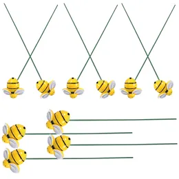 Garden Decorations Bees Stakes Decoration 10Pcs Sticks Yards Sign Bed Yard Stake Ornament Patio Lawn Plant