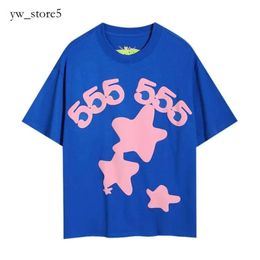 Пауки Sp5ders Дизайнер T 2024 Summer for Men and Women Graphic Tee Clothing 555 Tshirt Pink Black White Young Thug 55555 Рубашка 2E17