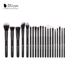 DUcare 20PCS Professional Make up Brushes With 1pcs Brush Clean Box MakeUp Brushes Set Natural Goat Hair Cosmetics Brush Set8829872900043