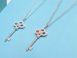 Luxury Fashion Designer Necklace Key 925 Silver Necklace Women039s Holiday Gift with Original Box2937834