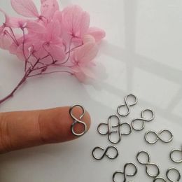 Chandelier Crystal Camal 100pcs 15mm Chrome S Hooks Metal Connector Finding Infinity Clasp Pin For Prisms Lamp Hanging Parts DIY