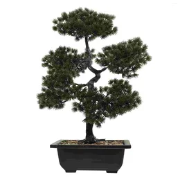 Decorative Flowers Fake Plant Ornaments Simulation Welcome Pine Large Indoor Pot Faux Plants For Table
