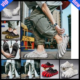 Painted Five Claw Golden Dragon EVA Hole Shoes Thick Sole Summer COOL SUMMER non-slip male fashion eva cool red black 2024 sliver yellow size 40-45 male boy fashion trend