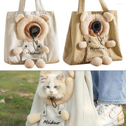 Cat Carriers Canvas Handbag Pet Supplies Tote Puppy Messenger Bag Knapsack Shoulder