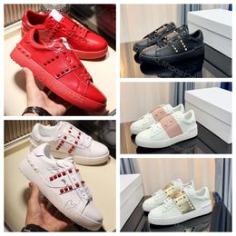 2024VT men shoes casual shoes low flat open sneakers breathable men women leather black white shoe luxury calfskin vintage sports loafers fashion italy VT trainers