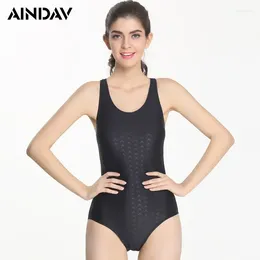 Waterproof Sport Women Swimsuit Professional Swimwear Quick Dry One Piece Backless Bathing Suits