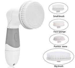4 In 1 Electric Facial Cleanser Deep Cleansing Skin Care Blackhead Remover Washing Brush Massager Face Body Exfoliator Brushes5408533