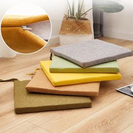 Pillow Winter Square Chair Thick Suede Floor Pads Simple Modern Dining Seat Non-Slip Tatami Mats