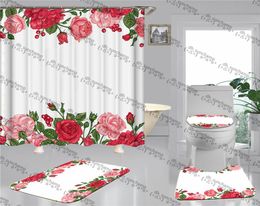 Home Durable Shower Curtains Sets Hipster Highgrade Top Quality Suit Bathroom Luxury Antipeeping Nonslip Deodorant Bath Designe4806855