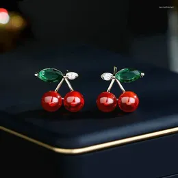 Dangle Earrings SUYU Simple Red Cherry Clothing Accessories Gift Wholesale