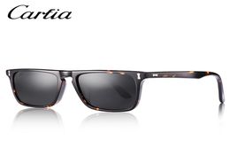 Carfia Men Classic Square Sun Glasses Fashion Polarised Sunglasses For Men Women 2018 Designer Brand Accessories 100 Uv400 C190223521027