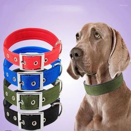 Dog Collars 1pc Pet Nylon Collar Suitable For Small And Medium-sized Dogs Adjustable Traction Foam Products