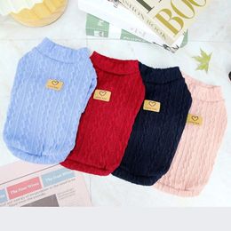 Dog Apparel Fashion Sweaters For Small Dogs Cute Clothes Soft Puppy Turtleneck Winter Cat Warm Pet Coat Chihuahua