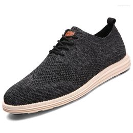 Casual Shoes Men's Breathable Summer Sneakers For Men 2024 Business Oxfords Brogue Wedding Dress Zapatillas Hombre