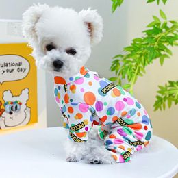 Dog Apparel Jumpsuit 4 Legs PJS Hair Shedding Cover Good For Small Medium Puppy Pajamas Stretchable