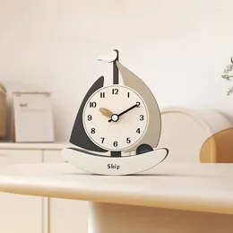 Table Clocks Sailing Clock Living Room Entrance Desk Decoration TV Cabinet Wine Household Accessories Display Crafts