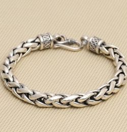 Solid Silver 925 Thick Men Simple Design 100 Real Sterling Vintage Cool Mens Jewellery Box GiftLink Chain Link7884389