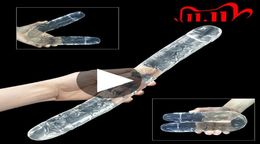 Double head Dildo Long Jelly Realistic Dildo Double Ended Dildo Flexible Big Penis for Women Masturbator Sex Toys for Lesbian Y2015140587