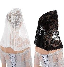 Scarves Latin Mass Veil Lace Shawl Mantilla Scarf Floral Shawls And Wraps For WomenScarves ScarvesScarves4410181