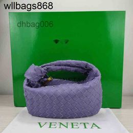 Venetabottegs Handbags Tote Bag Woven Jodie Designer Womens Knitting Knotted Round Hobo Dumpling Shoulder Crossbody Purple D6i3 Bags