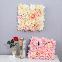 Decorative Flowers Artificial Rose Flower Wall Panels Hydrangea Peony Background Baby Shower Home Party Activities Wedding Decoration