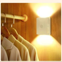 Wall Lamp 2024 S Night Light Wardrobe Aisle Corridor Automatic Led Wireless Intelligent Human Body Induction Bedroom