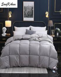 SongKAum 95 White GooseDuck Down Quilt Duvets Highend comfortable home Comforters 100 Cotton Cover King Queen Full Size LJ2016489437