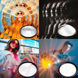 PUYI 55/58/62/67/72/77/82mm Camera Filter Kaleidoscope Special Effects Pography Accessories DSLR Lens Prism for Canon 240510