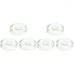 Storage Bottles 6 Pcs Fermentation Glass Weights Wide Mouth Jars Pickle Sealing Lids Fermenting