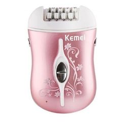 kemei km6031 rechargeable 3 in 1 lady epilator electric hair remover hair shaver removal for women foot care trimmer device depil7372763