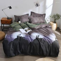 Bedding Sets 3-4Pcs/Set Set 25 Style Household Products Aloe Cotton Bed Leaves Animal Modern Sheet Pillowcase & Duvet Cover