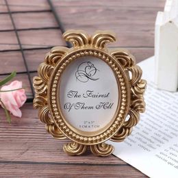 Frames Elliptical Floral Picture Frame Display Stand Pography Props Home Decor