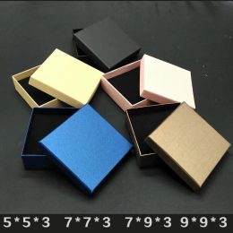 wholesale Kraft paper box ring Earrings Jewellery Pack Boxes Small Gift Box Wedding Party Candy Packaging ZZ