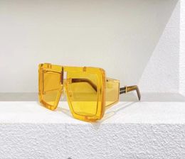 Gold Yellow Oversized Sunglasses 107 Fashion Shades Sun Glasses UV Lens with box9757482