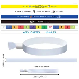 Party Favour 100/200pcs Cloth Event Wristbands Bracelets Customised Solid Colour Wrist Festivals And Events