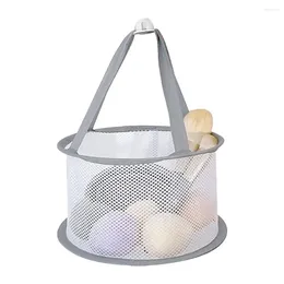 Storage Boxes Drying Rack Basket Windproof Underwear Hanger Makeup Sponge Net Powder Bubble