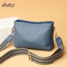 Evening Bags 2024 Fashion Solid Color Cow Women Shoulder Crossbody Bag Luxury Ladies Phone And Purses Genuine Leather Women's Handbags