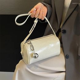 Shoulder Bags French Underarm Bag 2024 Summer Women's Chain Single Crossbody Soft Leather Versatile Circular Handbags